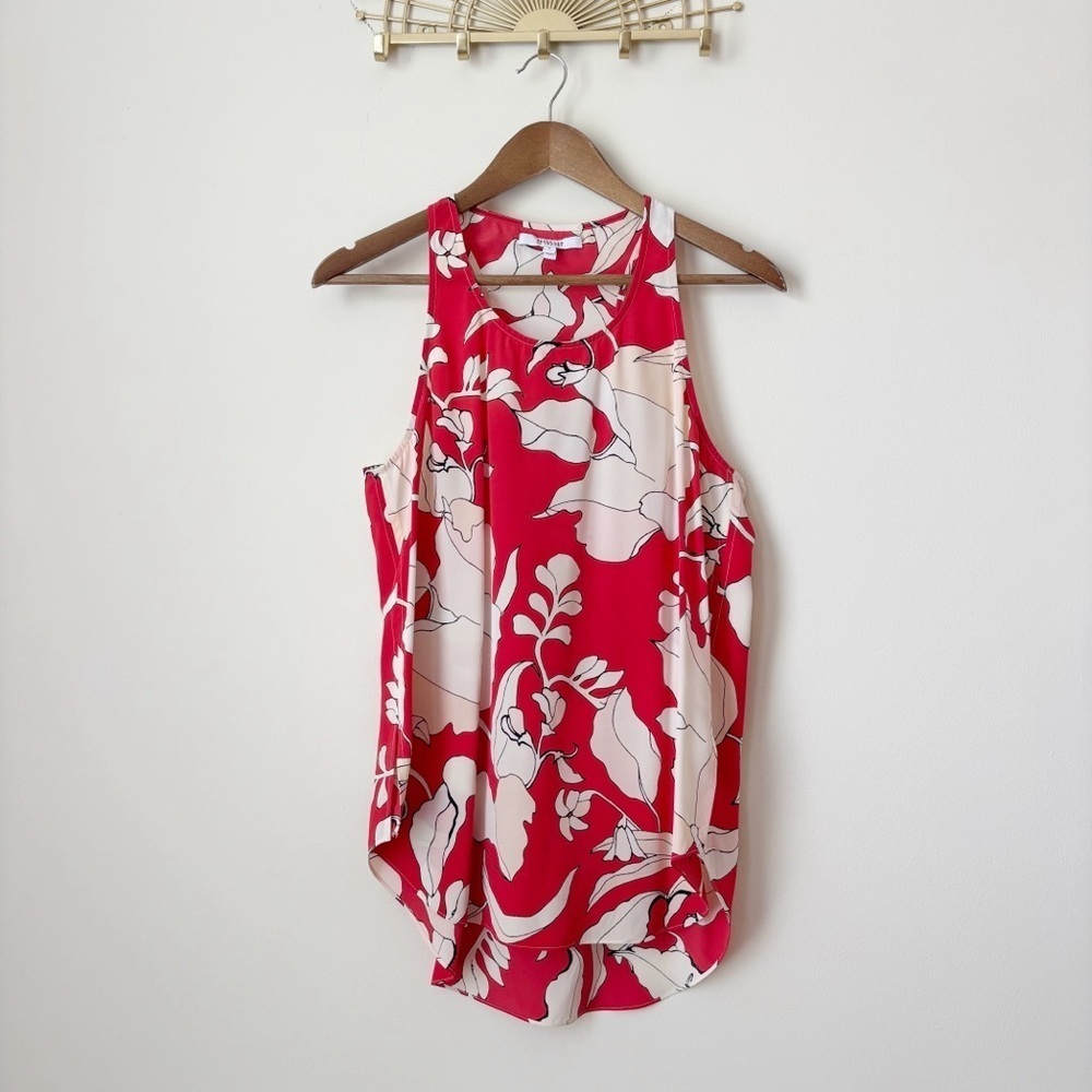 Derek Lam 10 Crosby Flamenco Floral Silk Tank Top Sz 10 Summer Luxe